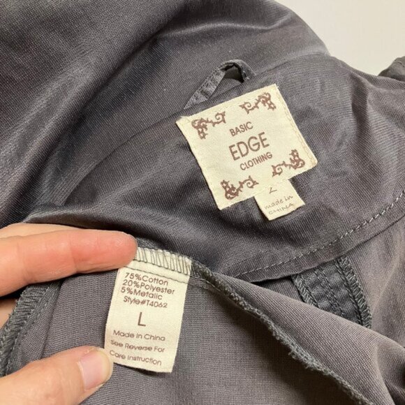 Basic Edge Lightweight Jacket with Removable Hood Silver Grey Women's Lg - Picture 7 of 8